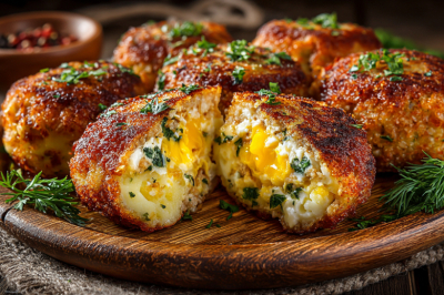 Котлеты из консервов с начинкой из яиц и сыра &mdash; сочнее мясных и в два раза быстрее. Бюджетно, вкусно и сытно