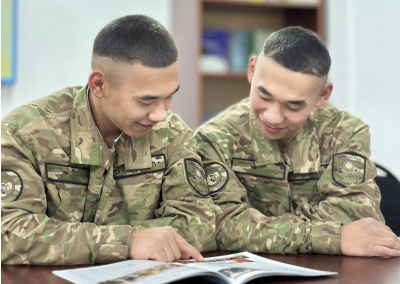 Братья-близнецы из Сарыагаша несут службу в рядах Национальной гвардии