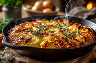 Картошка с луком и сыром, бросил на сковороду и готово: блюдо, которое спасет до зарплаты. Проще драников, а вкуснее в разы