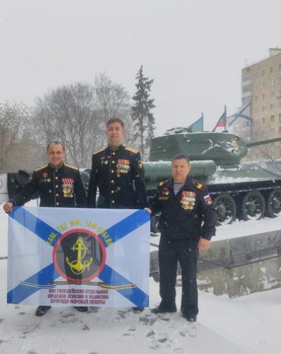 Москва встречает морпехов 810-й