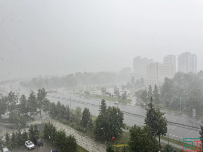 Казань накрыл мощный ливень