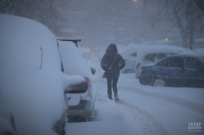 Снег, метель и гололед ожидаются в Татарстане 31 января