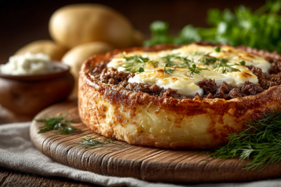 Просто давлю картофель и добавляю фарш &mdash; пирог без теста: так просто, что не нужно уметь готовить