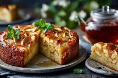 Шарлотка в постном варианте: рецепт с измерением в стаканах &mdash; просто, быстро и вкусно