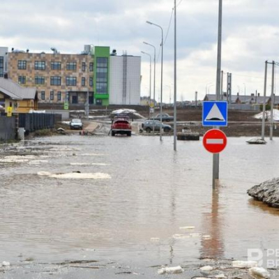 В Татарстане талые воды подтопили участки в Новых Сокурах и Молькеево