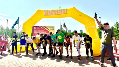 В Астане прошла церемония открытия легкоатлетической эстафеты, посвящённой 80-летию Победы